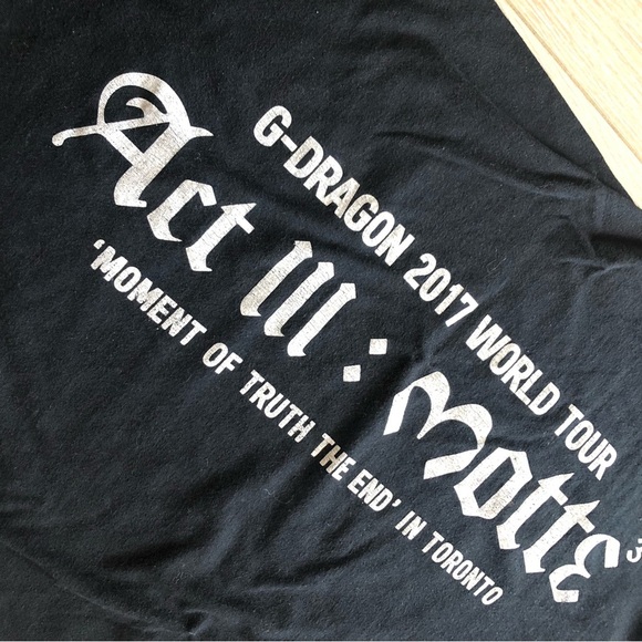 G Dragon 2017 World Tour Toronto Concert T Shirt in Black Size L - Picture 4 of 8